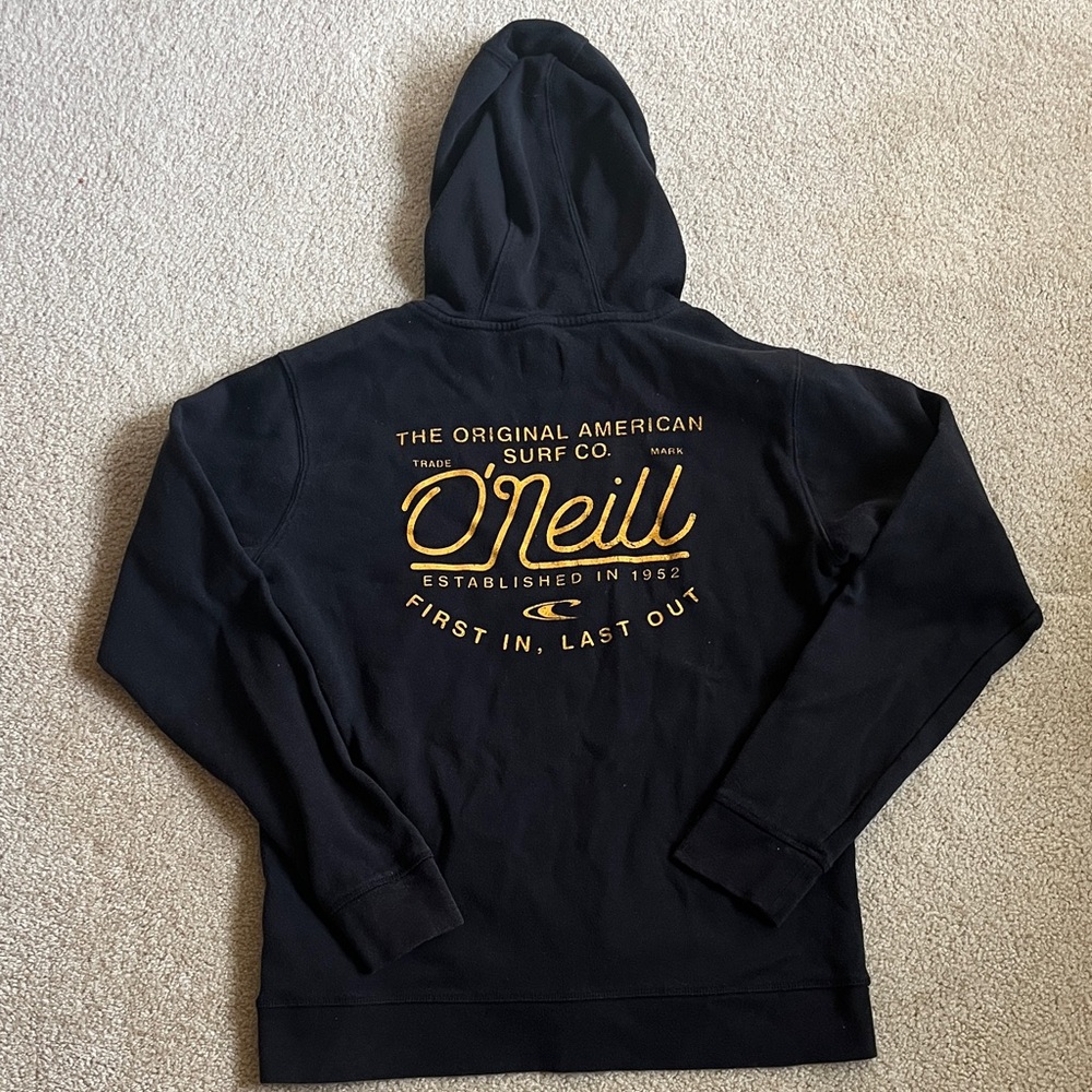 O'Neill Black Sweatshirt with Gold Print